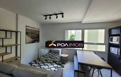 Imagem: O apartamento possui 1 Dormitório, 1 Banheiro, 27m² de Área