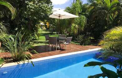 Imagem: A casa em condomínio possui 4 Dormitórios, 2 Banheiros, 1