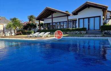 Imagem: A casa em condomínio possui 4 Dormitórios, 4 Banheiros, 2