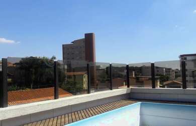 Imagem: O apartamento na cobertura possui 4 Dormitórios, 4 Banheiros