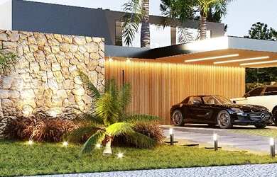 Imagem: A casa em condomínio possui 5 Dormitórios, 5 Banheiros, 5