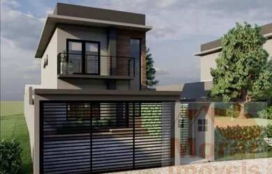 Imagem: A casa possui 3 Dormitórios, 2 Banheiros, 1 Vaga na garagem