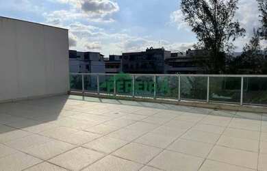 Imagem: O apartamento na cobertura possui 1 Dormitório, 2 Banheiros