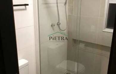 Imagem: O apartamento possui 1 Dormitório, 2 Banheiros, 1 Vaga na garagem