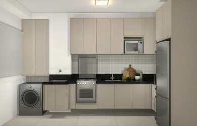 Imagem: O apartamento possui 2 Dormitórios, Acomodam 3 pessoas, 1 Vaga