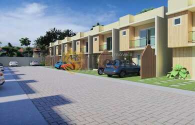 Imagem: A casa possui 4 Dormitórios, 3 Banheiros e 102m² de Área