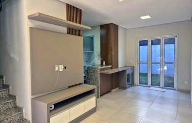 Imagem: A casa em condomínio possui 3 Dormitórios, 3 Banheiros, 1