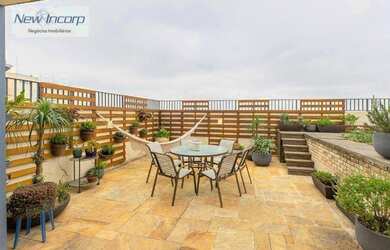 Imagem: O apartamento na cobertura possui 4 Dormitórios, 5 Banheiros