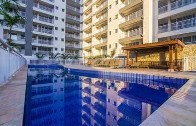 Imagem: O apartamento possui 1 Dormitório, 1 Banheiro, 1 Vaga na garagem