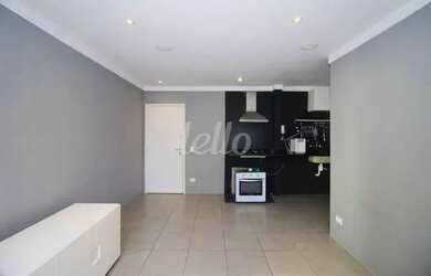 Imagem: O apartamento possui 1 Dormitório, 2 Banheiros, 1 Vaga na garagem