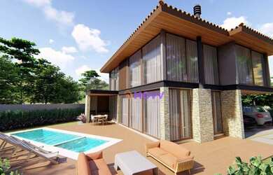 Imagem: A casa possui 3 Dormitórios, 4 Banheiros, 2 Vagas na garagem