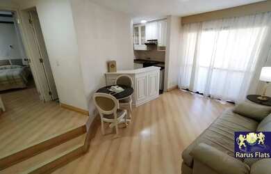 Imagem: O studio possui 1 Dormitório, 1 Banheiro, 1 Vaga na garagem