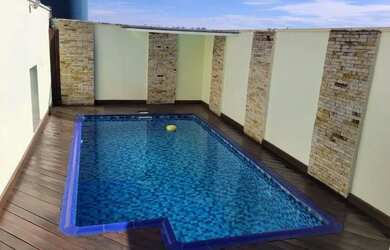 Imagem: O apartamento na cobertura possui 3 Dormitórios, 4 Banheiros