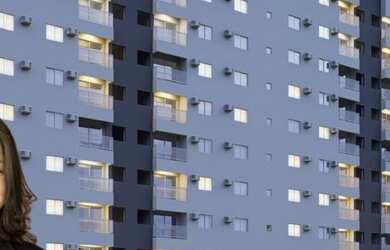 Imagem: O apartamento possui 2 Dormitórios, 1 Banheiro, 1 Vaga na garagem