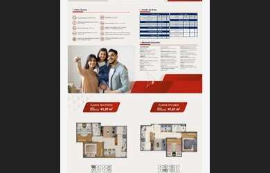 Imagem: O apartamento possui 2 Dormitórios, 1 Banheiro, 1 Vaga na garagem