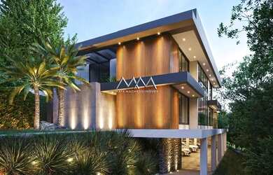 Imagem: A casa em condomínio possui 4 Dormitórios, 5 Banheiros, 5