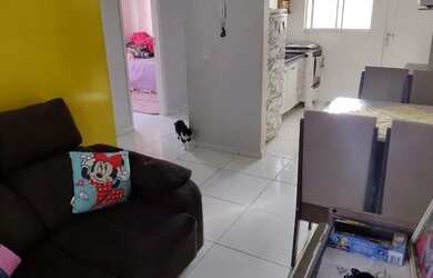 Imagem: A casa em condomínio possui 3 Dormitórios, 1 Banheiro, 1 Vaga