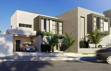 Imagem: A casa possui 3 Dormitórios, 2 Banheiros, 2 Vagas na garagem