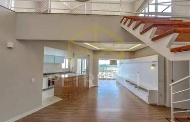 Imagem: O apartamento na cobertura possui 3 Dormitórios, 5 Banheiros