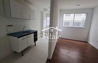 Imagem: O apartamento possui 2 Dormitórios, 1 Banheiro, 1 Vaga na garagem