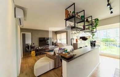 Imagem: O apartamento possui 1 Dormitório, 2 Banheiros, 2 Vagas na