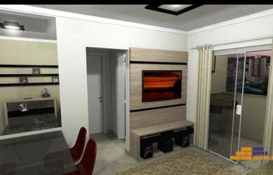 Imagem: O apartamento possui 2 Dormitórios, 1 Banheiro, 1 Vaga na garagem