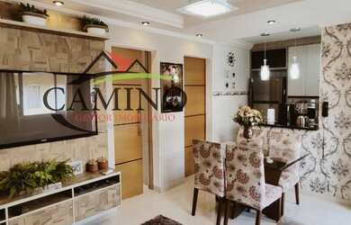 Imagem: O apartamento possui 2 Dormitórios, 1 Banheiro, 1 Vaga na garagem