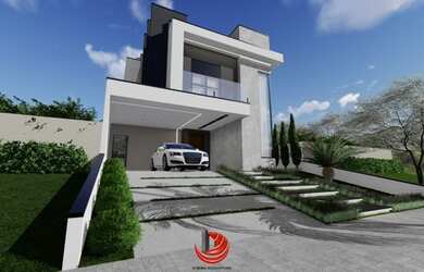 Imagem: A casa possui 3 Dormitórios, 5 Banheiros, 2 Vagas na garagem