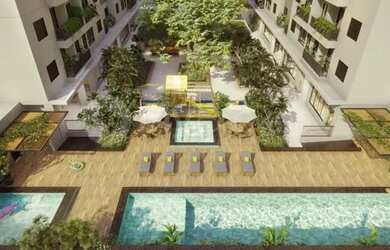 Imagem: O apartamento possui 2 Dormitórios, 2 Banheiros, 1 Vaga na