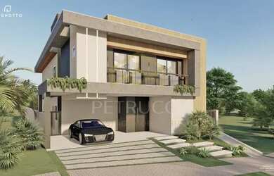 Imagem: A casa em condomínio possui 4 Dormitórios, 5 Banheiros, 4