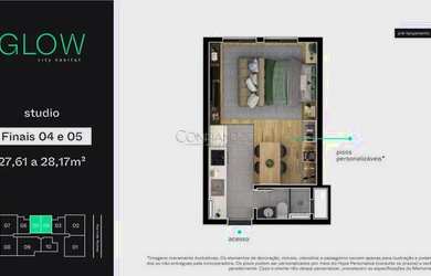 Imagem 12: Apartamento à venda no Glow City Habitat no Novo Mundo em Curitiba/PR