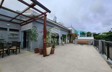 Imagem: O apartamento na cobertura possui 4 Dormitórios, 5 Banheiros