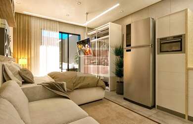 Imagem: O apartamento possui 1 Dormitório, 1 Banheiro, 28m² de Área