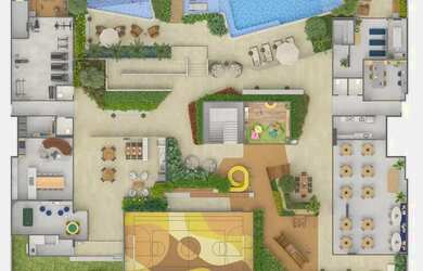 Imagem: O apartamento possui 4 Dormitórios, 5 Banheiros, 3 Vagas na