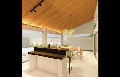 Imagem: A casa possui 4 Dormitórios, 5 Banheiros, 4 Vagas na garagem