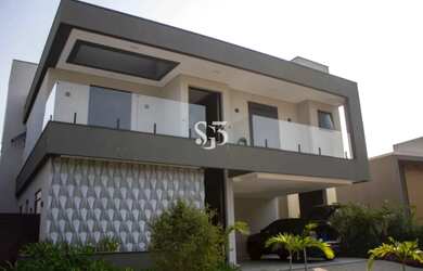 Imagem: A casa em condomínio possui 4 Dormitórios, 5 Banheiros, 4