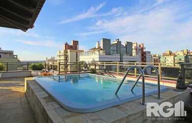 Imagem: O apartamento na cobertura possui 3 Dormitórios, 3 Banheiros