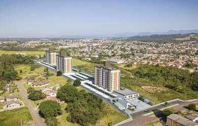 Imagem: O apartamento possui 3 Dormitórios, 2 Banheiros, 1 Vaga na