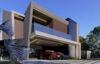 Imagem: A casa em condomínio possui 5 Dormitórios, 5 Banheiros, 5