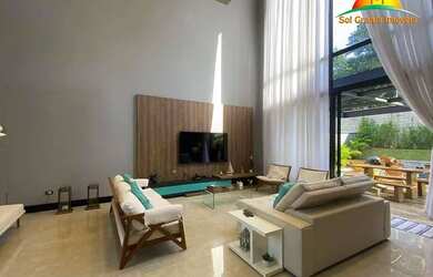 Imagem: A casa em condomínio possui 4 Dormitórios, 5 Banheiros, 5