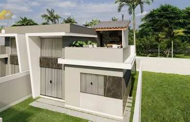 Imagem: A casa possui 2 Dormitórios, 2 Banheiros, 2 Vagas na garagem