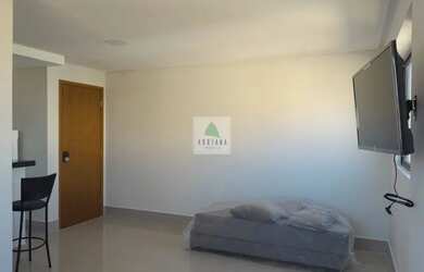 Imagem: O apartamento possui 1 Dormitório, 1 Banheiro, 1 Vaga na garagem