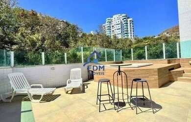 Imagem: O apartamento na cobertura possui 5 Dormitórios, 4 Banheiros