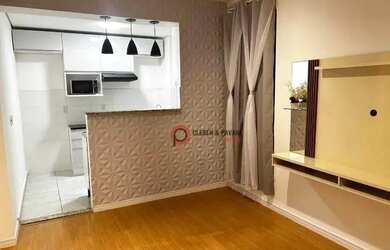 Imagem: O apartamento possui 2 Dormitórios, 1 Banheiro, 1 Vaga na garagem