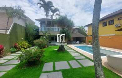 Imagem: A casa em condomínio possui 5 Dormitórios, 5 Banheiros, 3