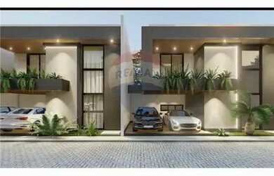 Imagem: A casa em condomínio possui 4 Dormitórios, 4 Banheiros, 240m²