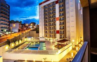 Imagem: O apartamento possui 1 Dormitório, 2 Banheiros, 1 Vaga na garagem