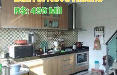 Imagem: A casa possui 3 Dormitórios, 2 Banheiros, 1 Vaga na garagem