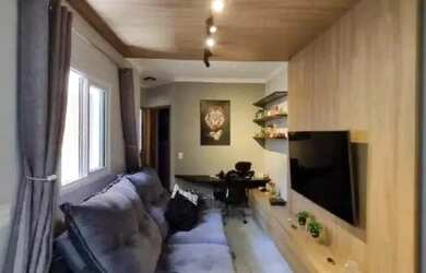 Imagem: O apartamento possui 2 Dormitórios, 1 Banheiro, 1 Vaga na garagem