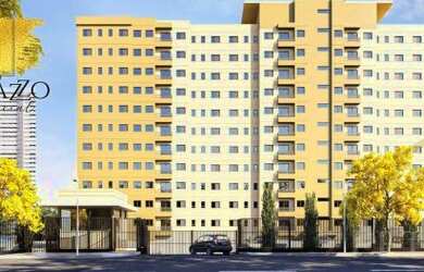 Imagem: O apartamento possui 1 Dormitório, 2 Banheiros, 1 Vaga na garagem